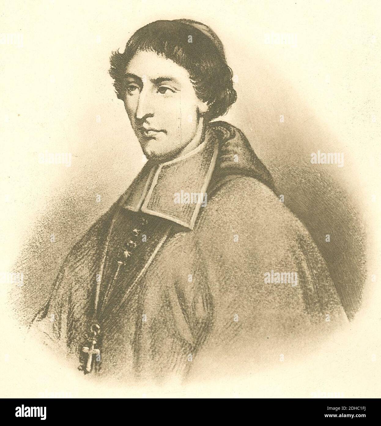 Jean-Baptiste de La Croix de Chevrières de Saint-Vallier. Stockfoto