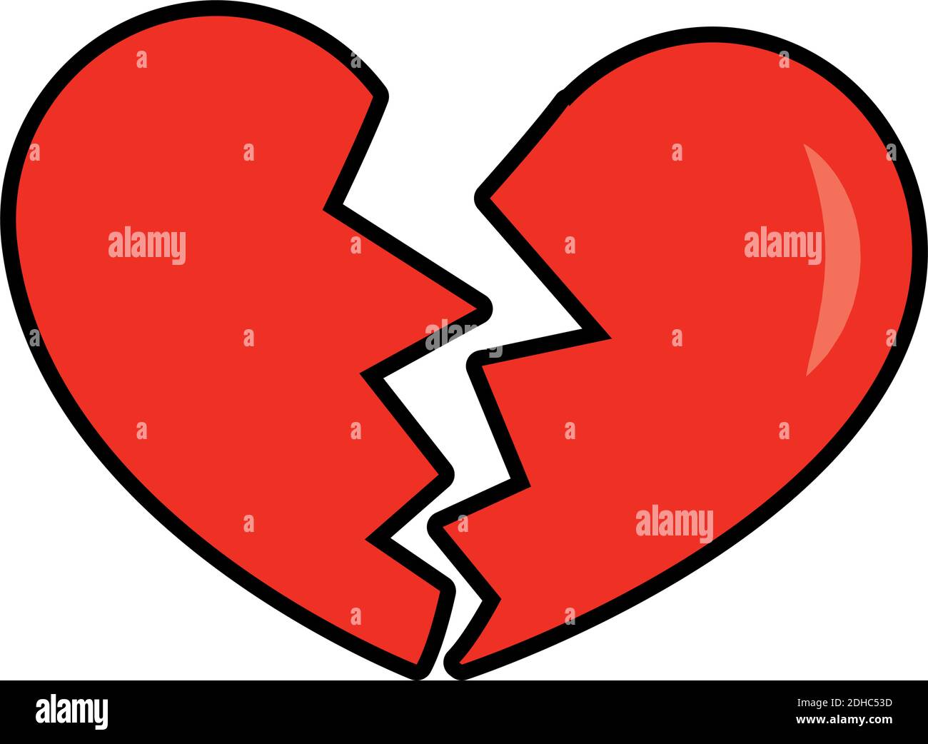 Gebrochenes Herz Zeichnung Stockfotos Und Bilder Kaufen Alamy