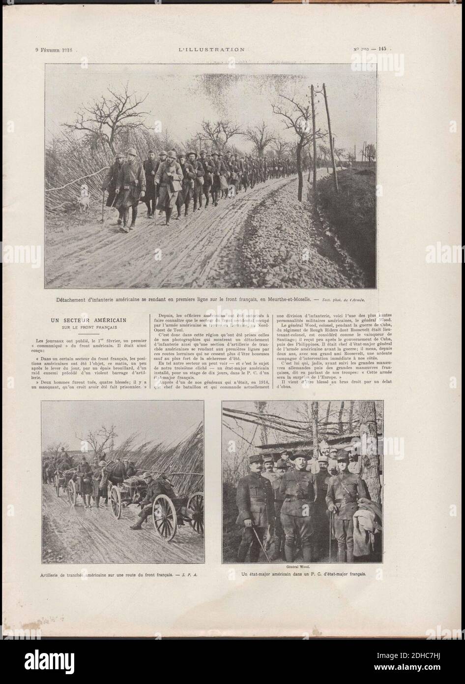 L'ILLUSTRATION No3910 9 Février 1918 Seite 145. Stockfoto