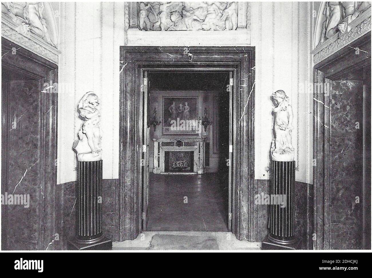 Köln-Bayenthal Villa Lindgens Vestibül 1910. Stockfoto