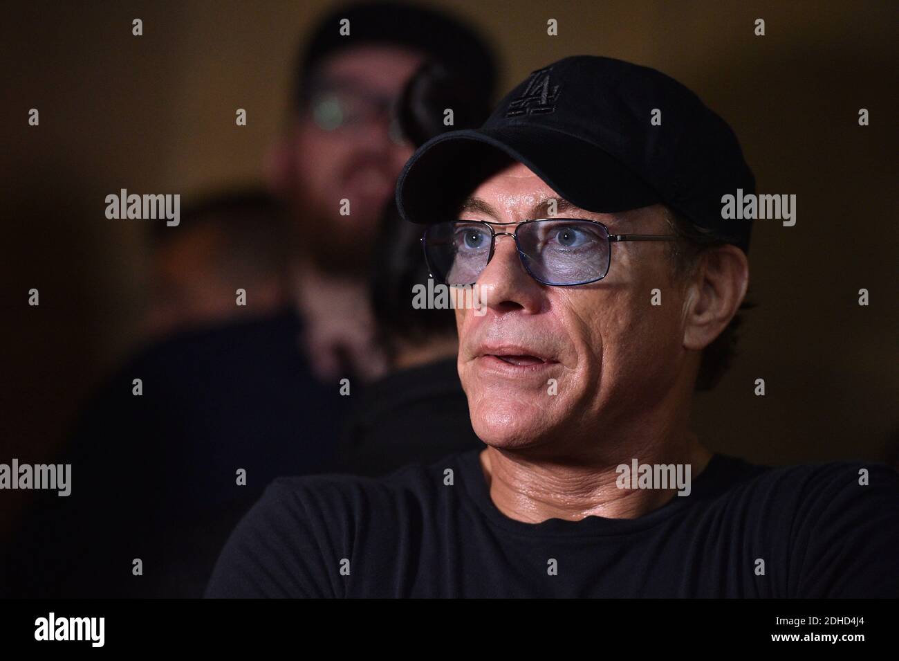 Jean-Claude Van Damme nimmt am 9. Oktober 2017 in Los Angeles, CA, USA, an der Beyond Fest-Vorführung und dem Cast/Creator Panel der exklusiven Serie 'Jean-Claude Van Johnson' von Amazon Prime Video Teil. Foto von Lionel Hahn/ABACAPRESS.COM Stockfoto