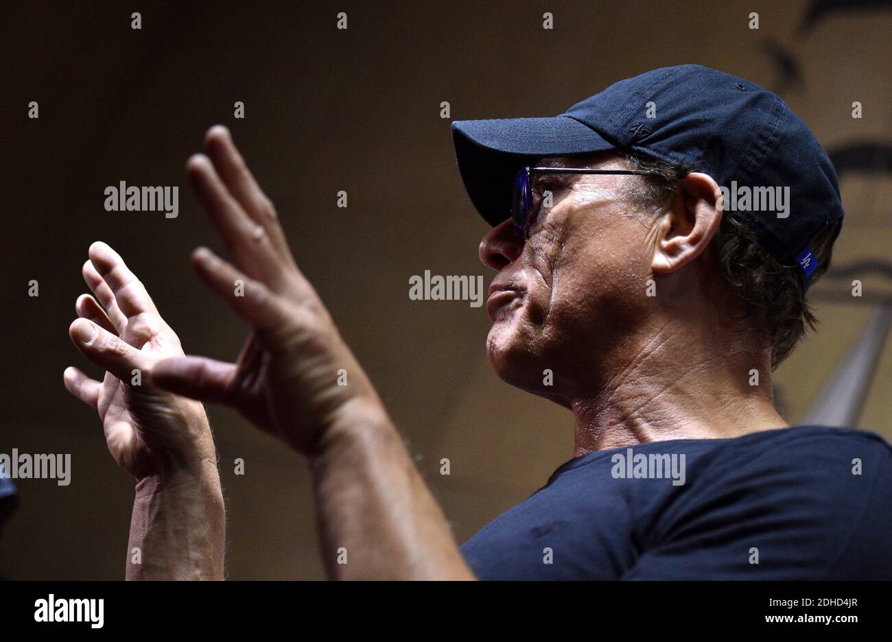 Jean-Claude Van Damme nimmt am 9. Oktober 2017 in Los Angeles, CA, USA, an der Beyond Fest-Vorführung und dem Cast/Creator Panel der exklusiven Serie 'Jean-Claude Van Johnson' von Amazon Prime Video Teil. Foto von Lionel Hahn/ABACAPRESS.COM Stockfoto