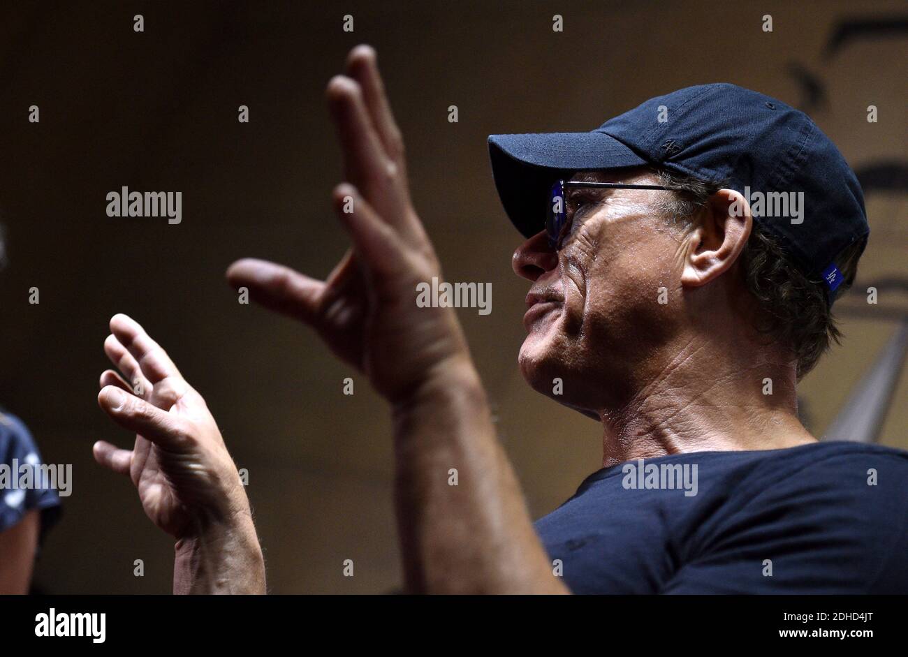Jean-Claude Van Damme nimmt am 9. Oktober 2017 in Los Angeles, CA, USA, an der Beyond Fest-Vorführung und dem Cast/Creator Panel der exklusiven Serie 'Jean-Claude Van Johnson' von Amazon Prime Video Teil. Foto von Lionel Hahn/ABACAPRESS.COM Stockfoto