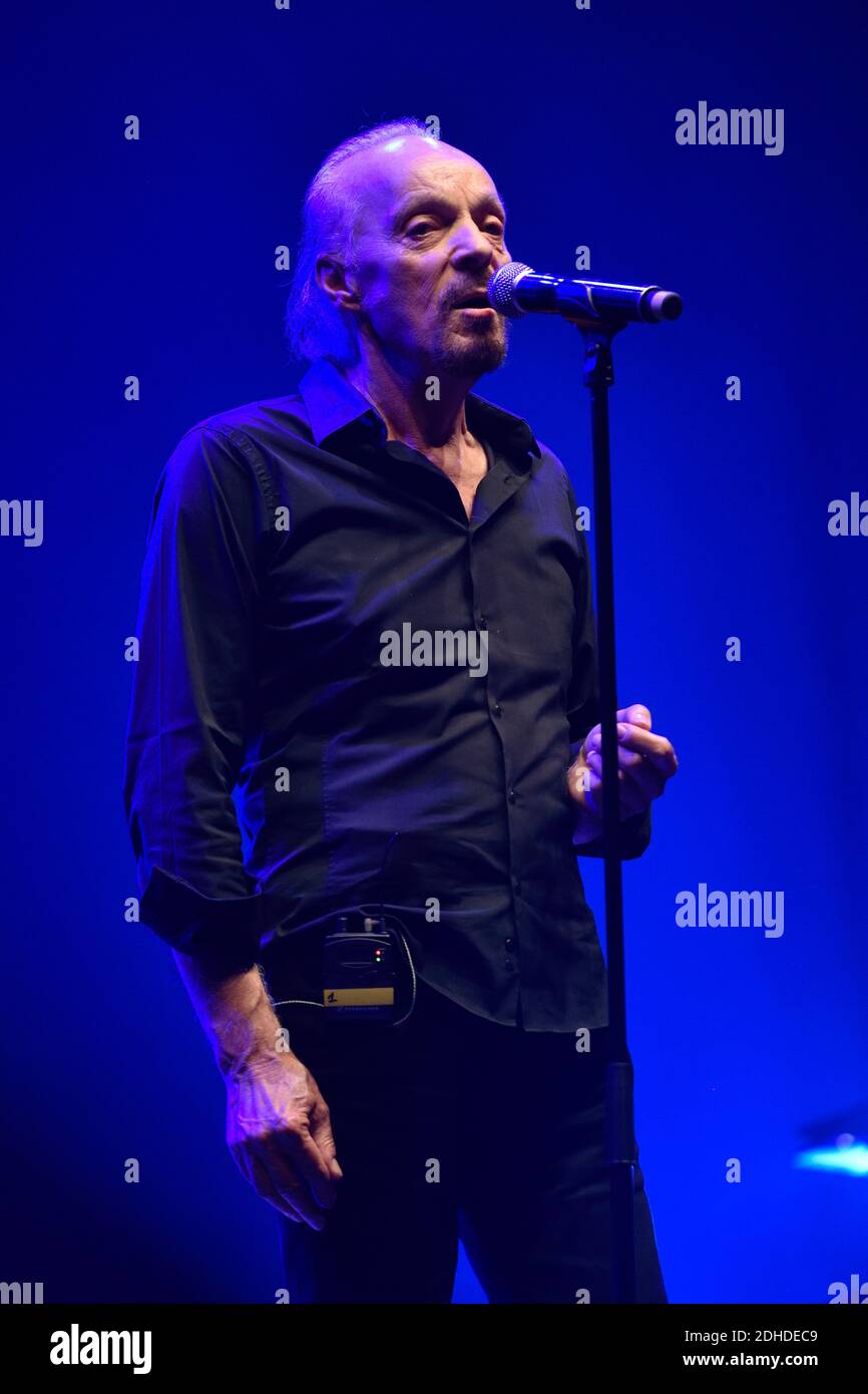 Alan Stivell sur scene pendant le un concert ‘Agir en scene’ a l'Olympia, Paris, Frankreich, le 17 octobre 2017. Foto von Alban Wyters/ABACAPRESS.COM Stockfoto