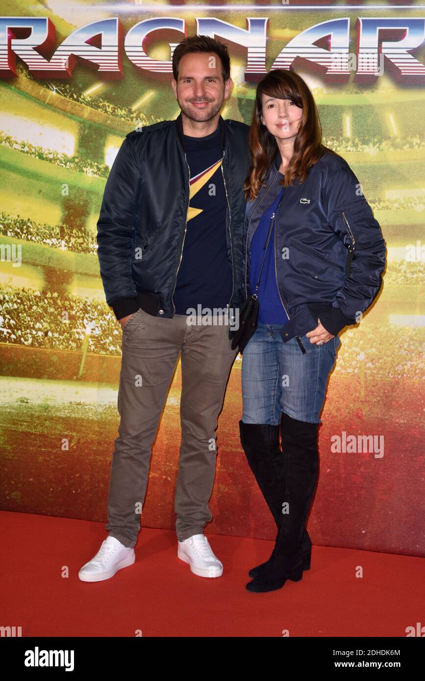 Christophe Michalak et delphine Mc Carthy Assistent a la Premiere de Thor Ragnarok a Paris, France, le 22 octobre 2017. Foto von Alban Wyters/ABACAPRESS.COM Stockfoto