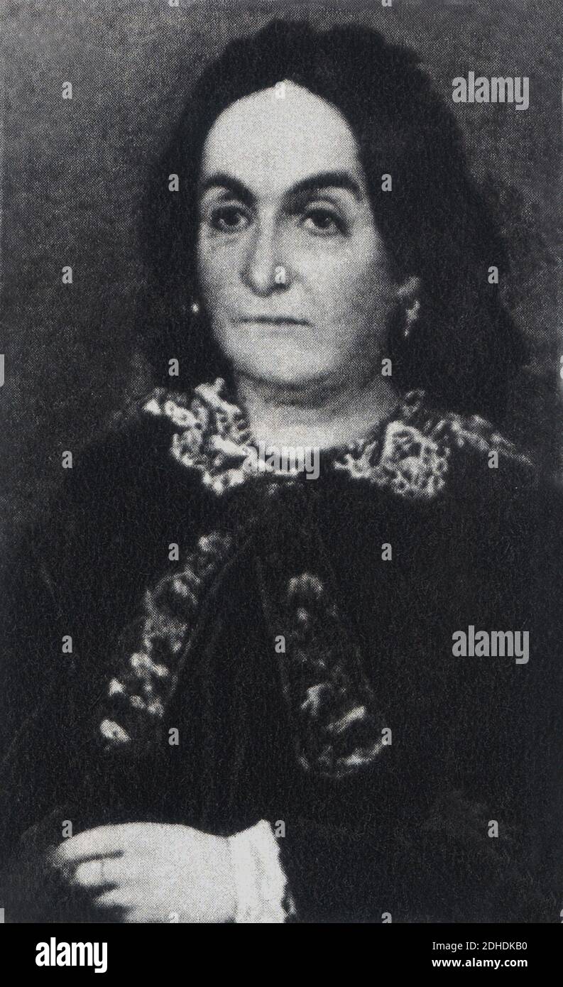 1782 , ITALIEN : GIULIA BECCARIA ( 1762 - 1841 ) , Tochter von Cesare Beccaria und Mutter der berühmtesten italienischen Schriftsteller ALESSANDRO MANZONI ( 1785 - 1873 ) , Autor des Buches " I Promessi Sposi " ( 1827 - 1842 ) - SCRITTORE - LETTERATO - LETTERATURA - LITERATUR - PORTRAIT - RITRATTO - ROMANTICO - ROMANTICISMO - ROMANTIK - ROMANTISCH --- ARCHIVIO GBB Stockfoto