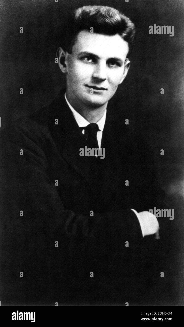 1920er Jahre , Winthrop , Massachusetts , USA : der Professor Otto PLATH , Vater von er gefeierten amerikanischen Frau Poet SYLVIA PLATH ( Boston 1932 - London 1963 ) - POESIA - POESIE - POETESSA - POETA - suicidio - Suicida - scrittrice - Schriftsteller - letteratura - Literatur - letterato - padre - Portrait - ritratto Kragen - colletto - Krawatte - cravatta --- Archivio GBB Stockfoto