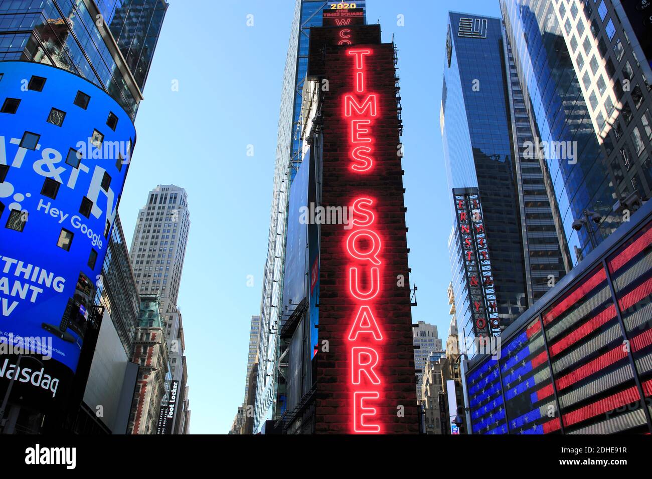 One Times Square, Billboard, Manhattan, New York City, USA Stockfoto