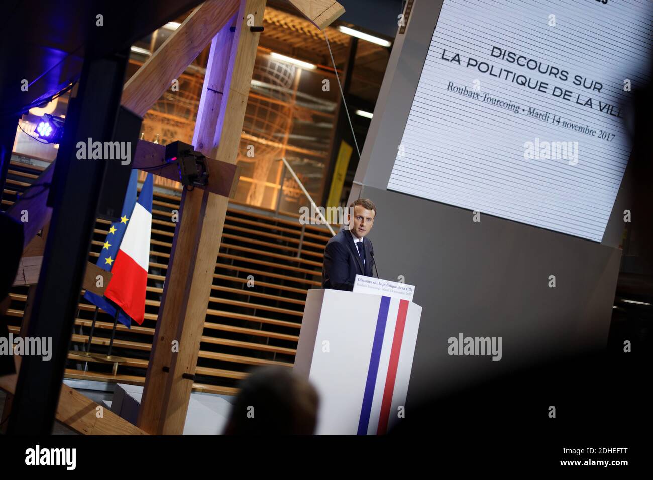 Der französische Präsident Emmanuel Macron besuchte am 14. November ...