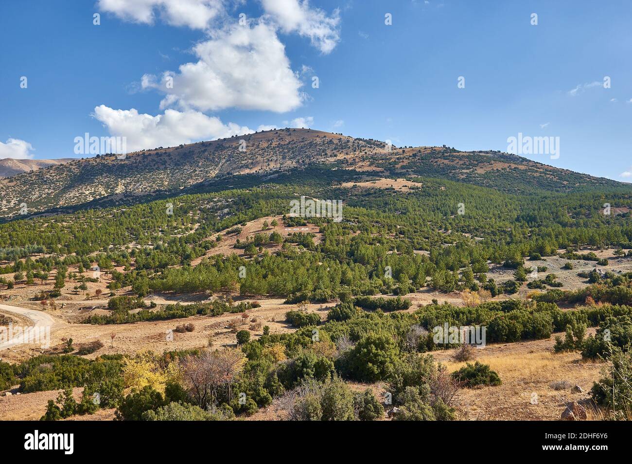 Denizli Provinz, ländliche Landschaft Stockfoto