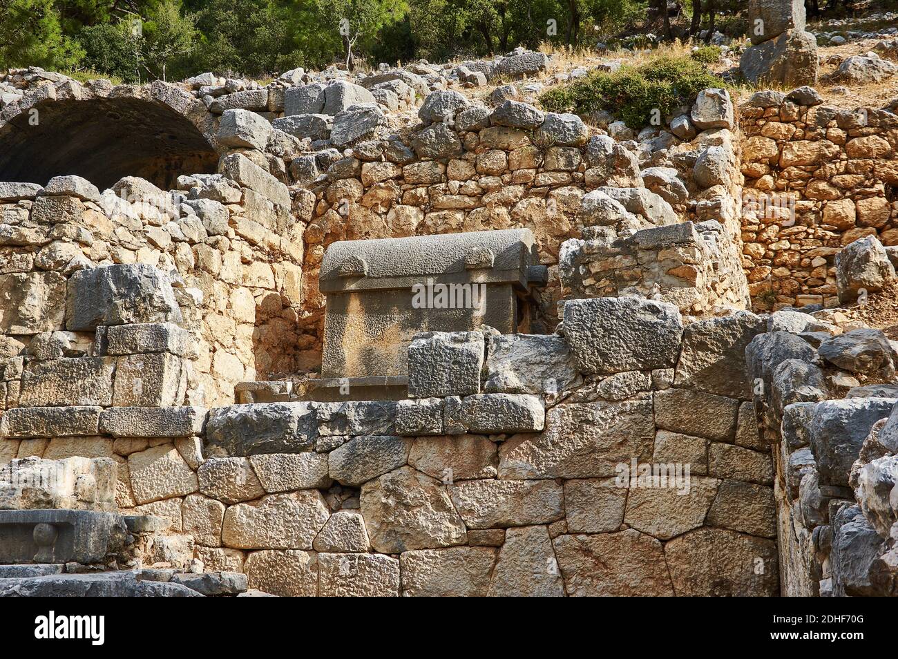 Alte lykische Stadt Arykand Stockfoto
