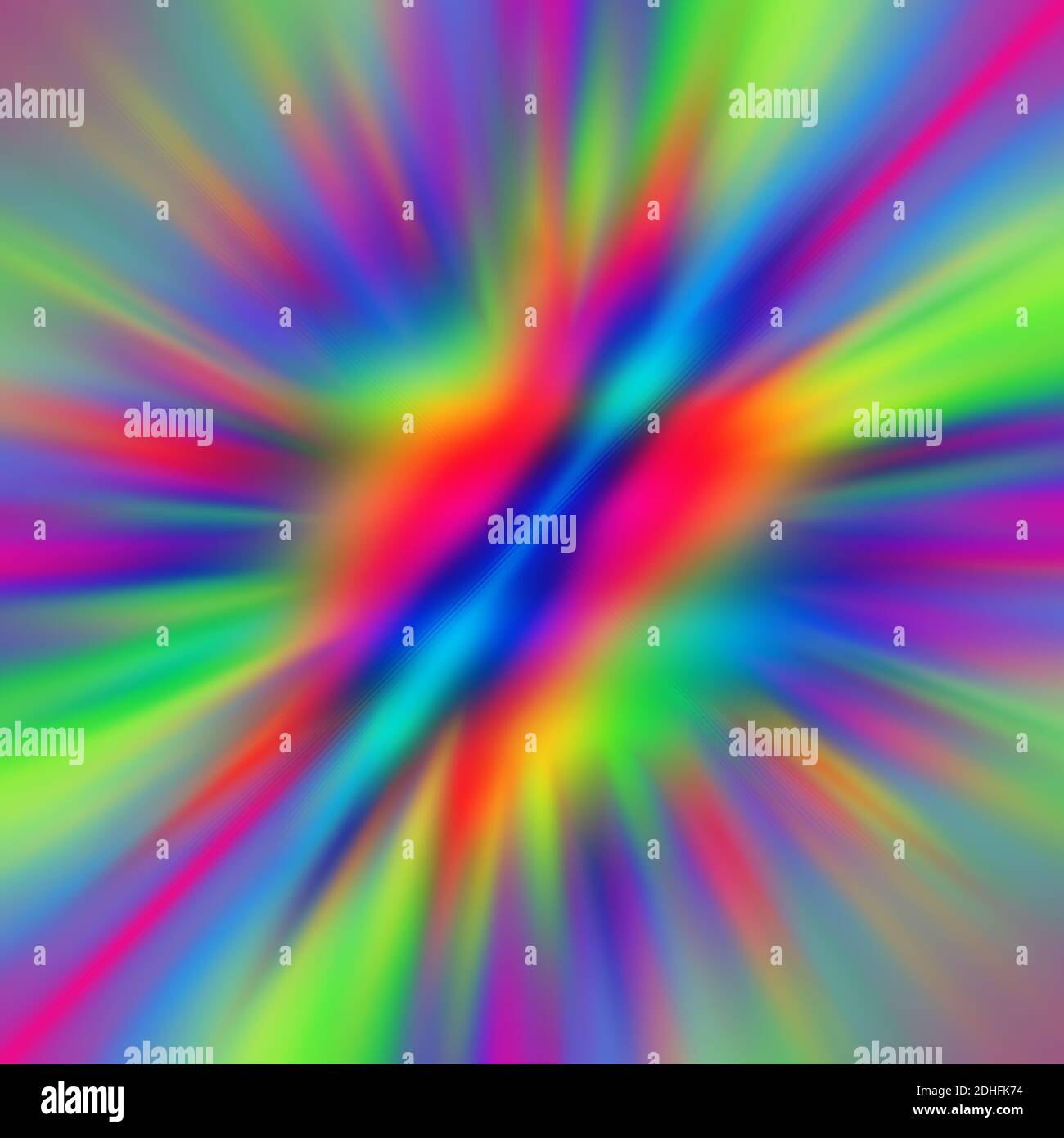 Ein abstraktes, irisierendes, mehrfarbiges, unscharfes Hintergrundbild. Stockfoto