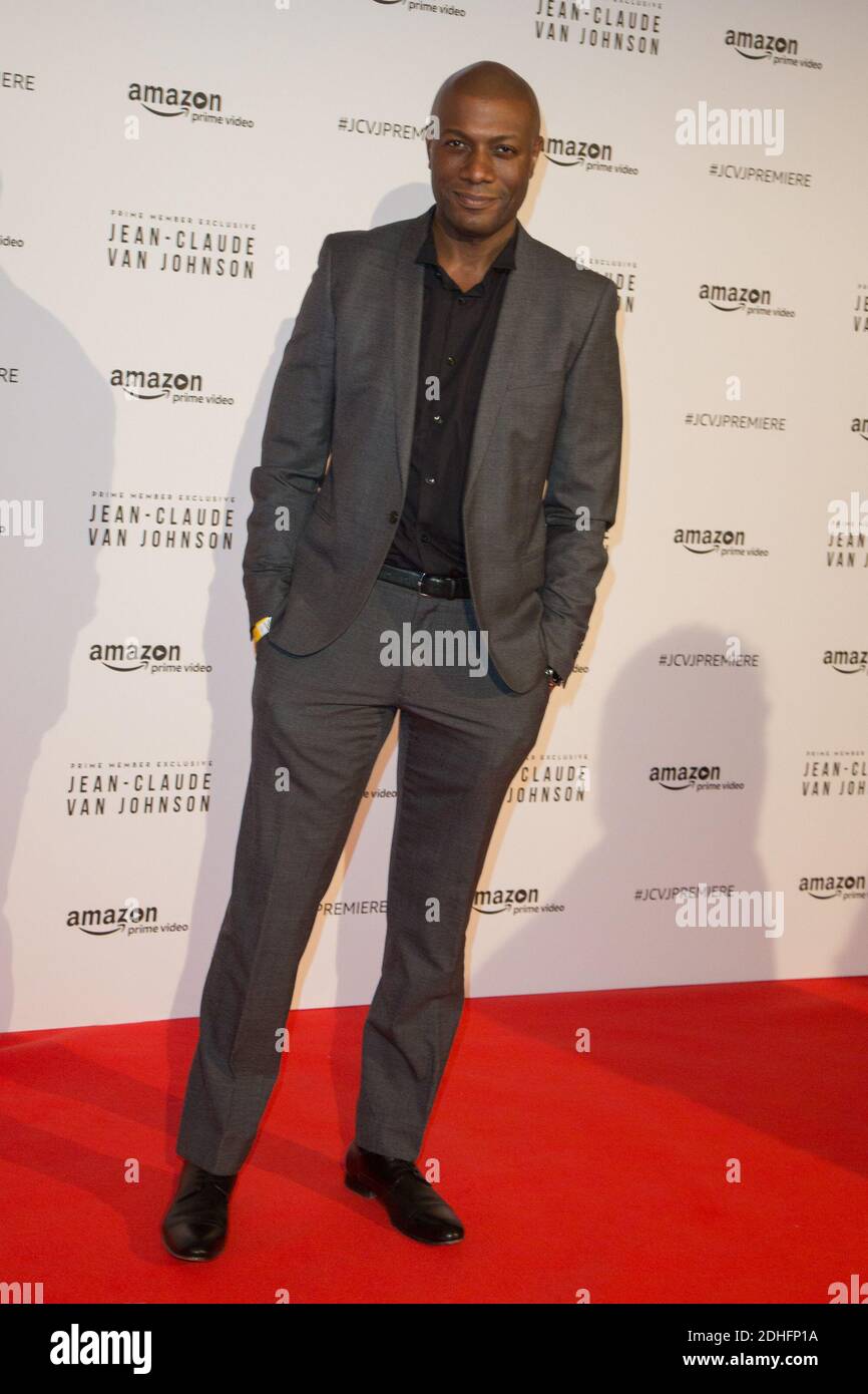 Harry Roselmack besucht die Amazon TV-Serie 'Jean Claude Van Johnson' Premiere im Le Grand Rex am 13. Dezember 2017. Foto von Nasser Berzane/ABACAPRESS.COM Stockfoto