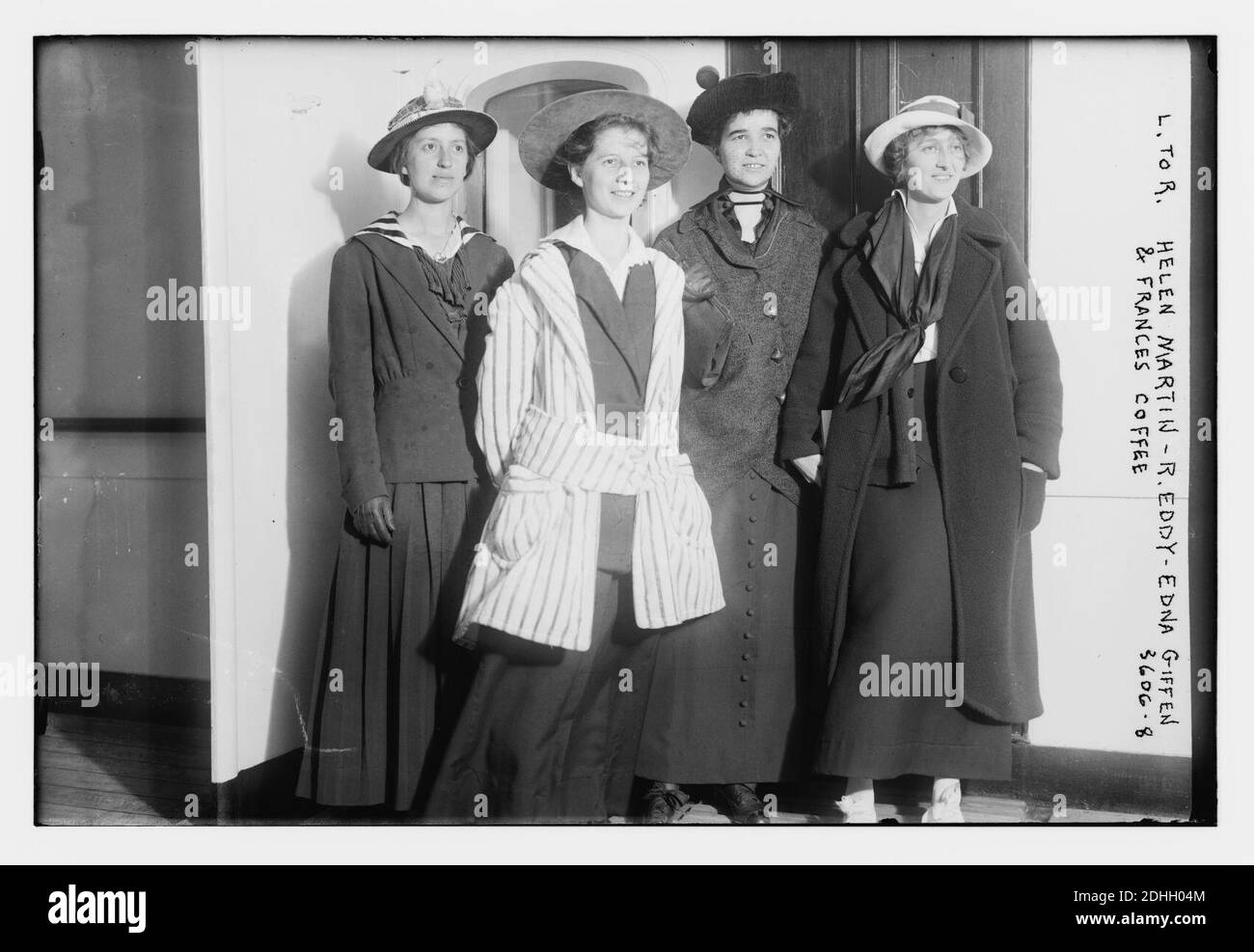 L. an R. Helen Martin - R. Eddy - Edna Giffen & Frances Coffee Stockfoto