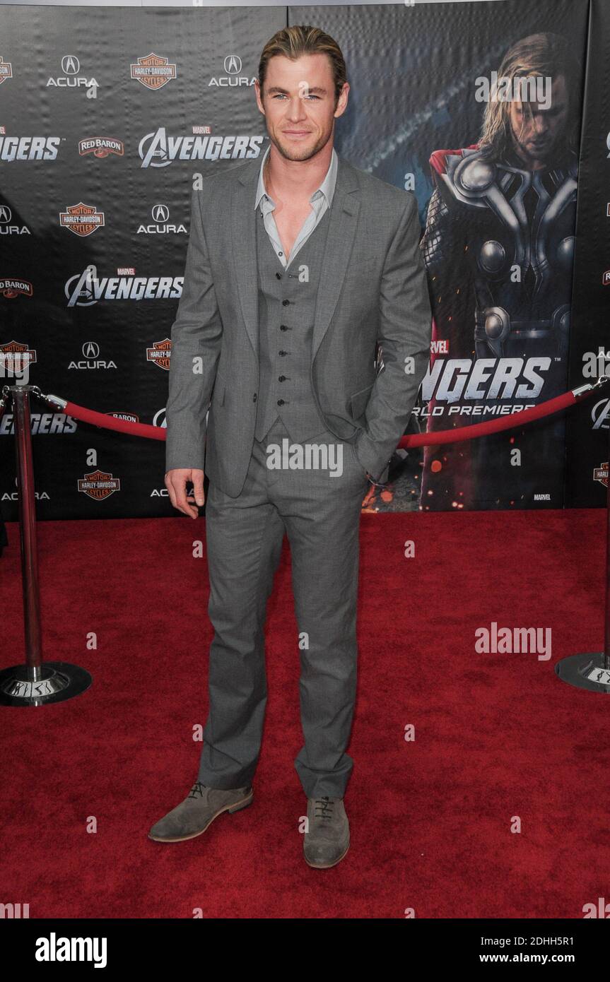 Chris Hemsworth im AVENGERS. WELTPREMIERE HOLLYWOOD LOS ANGELES CALIFORNIA USA 04/11/2012 Stockfoto