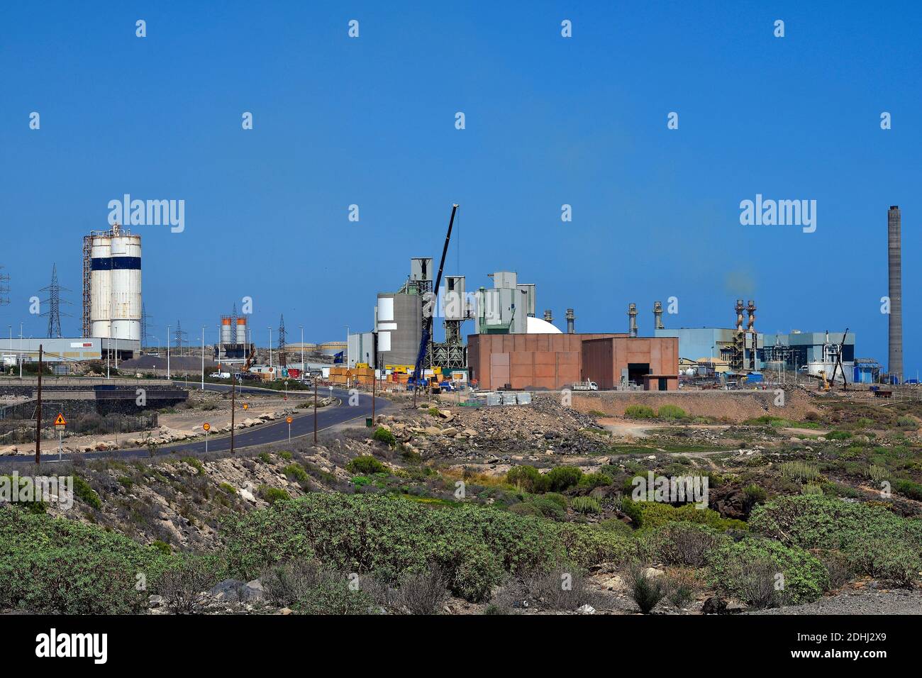 Spanien, Kanarische Inseln, Teneriffa, Bauaktivitäten auf neues Industriezentrum Stockfoto