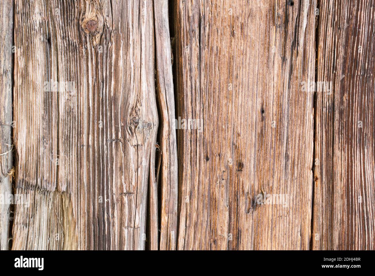 Holzhintergrund eines alten Holzbretts Stockfoto