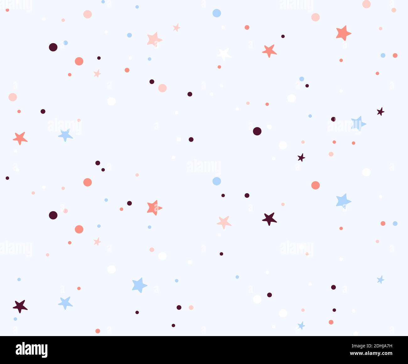 Star Doodle Hintergrund, Sternenhimmel Nacht Kindergarten nahtlose Muster. Baby junge Mädchen vectorAstronomie Kinder Kunst Wiederholung Illustration. Festliche Feiertage wr Stock Vektor