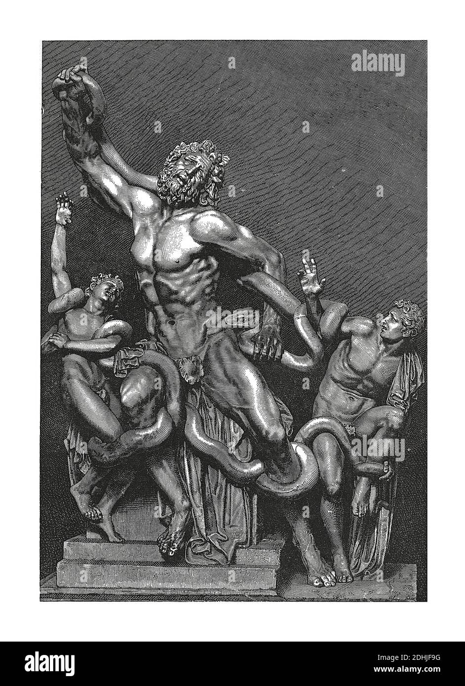 Originale Kunstwerke von laocoön und seine Söhne. In eine bildliche Geschichte der großen Nationen der Welt Veröffentlicht: von der frühestmöglichen Termine bis in die heutige Zeit ( Stockfoto