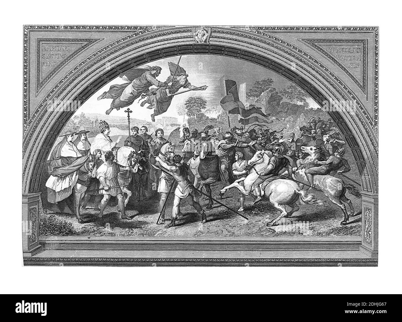 Originale Kunstwerke von Attila der Hunne, der Herrscher über die Hunnen von 434 bis zu seinem Tod in 453. In eine bildliche Geschichte der Großen der Welt natio veröffentlicht. Stockfoto