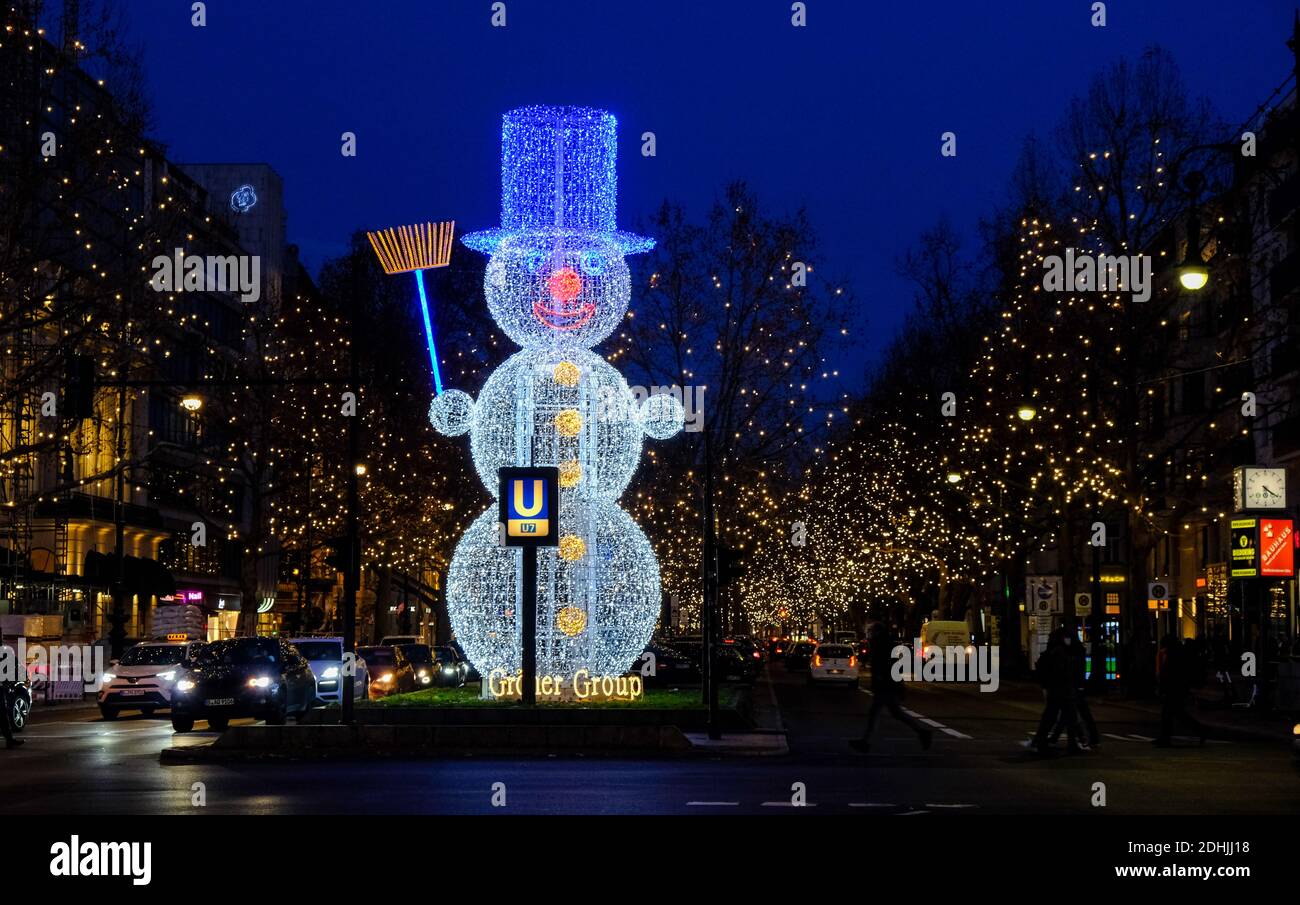 Weihnachtsbeleuchtung am Kurfürstendamm, Berlin Stockfotografie Alamy