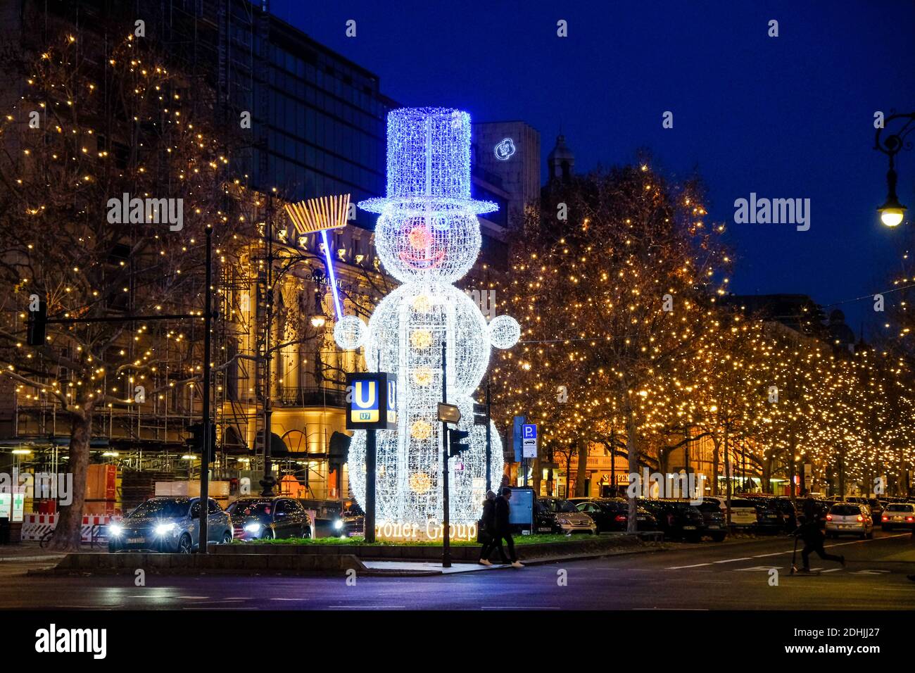Weihnachtsbeleuchtung am Kurfürstendamm, Berlin Stockfotografie Alamy