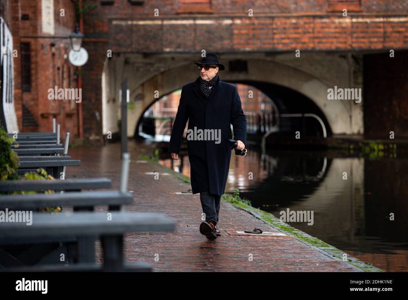 Mike Olley, General Manager des Westside Business Improvement District (BID) in Birmingham, während die Stadt weiterhin Tier-3-Beschränkungen unterliegt. Stockfoto