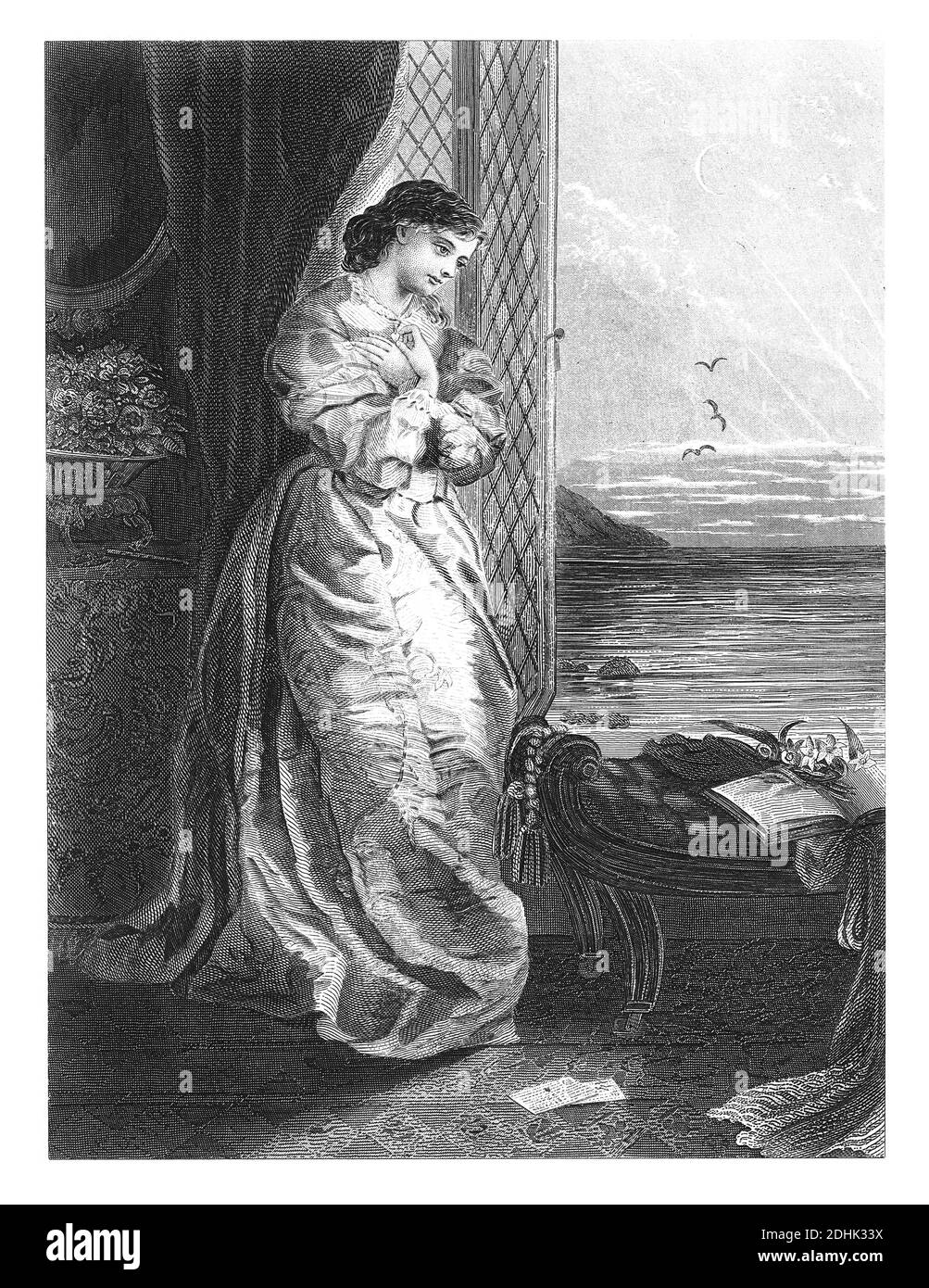 Abbildung aus dem 19. Jahrhundert mit dem Titel „Shipwrecked Hopes“. Veröffentlicht in „The National Encyclopedia of Business and Social Form Stockfoto