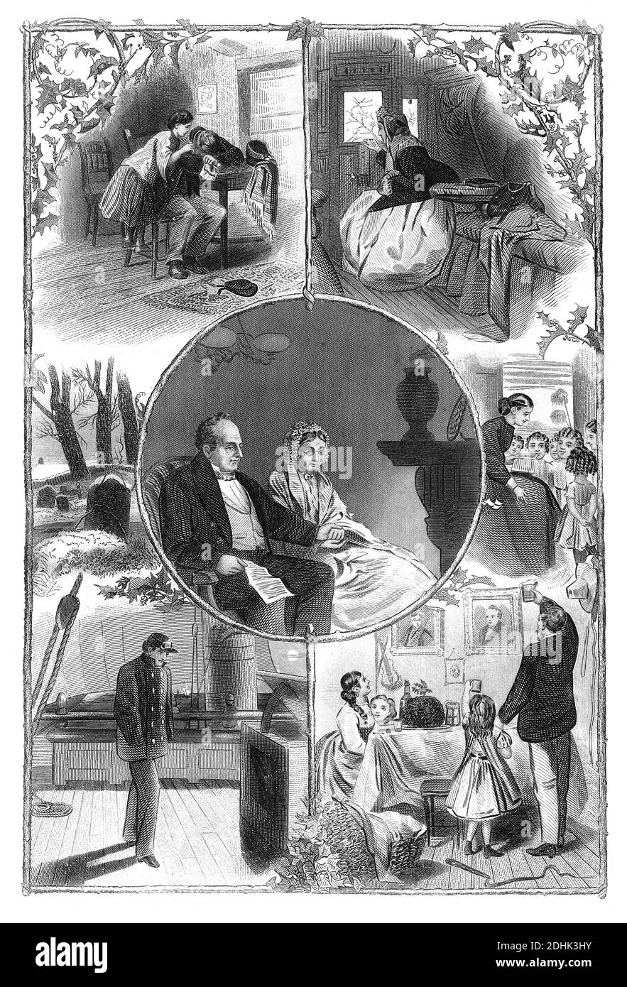 19. Jahrhundert Illustration von Kindheit bis Alter. Veröffentlicht in 'The National Encyclopedia of Business and Social Forms, Embracing the laws of et Stockfoto