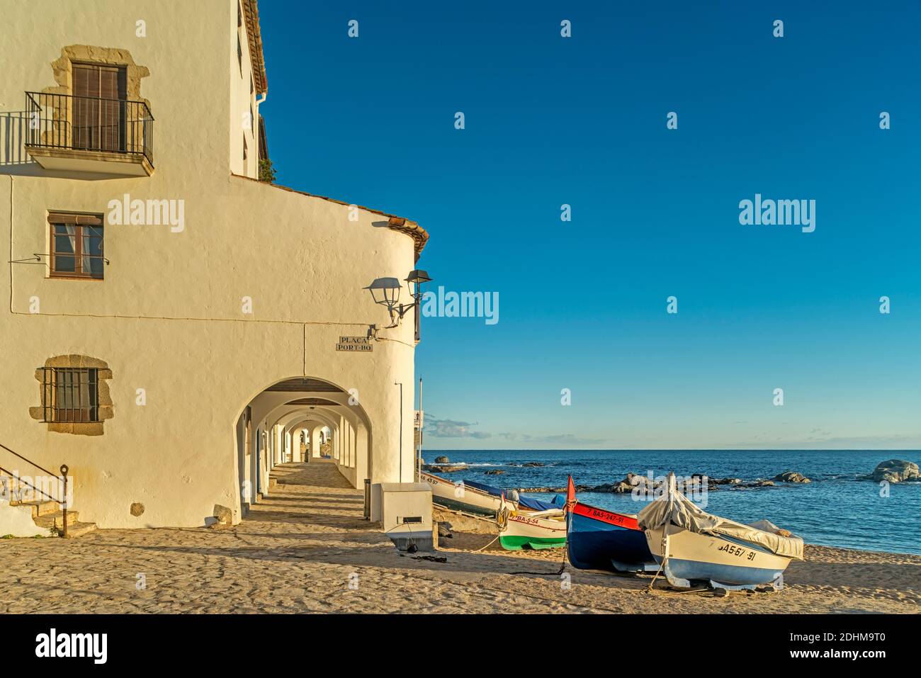 PORT BO STRAND CALELLA DE PALAFRUGELL COSTA BRAVA KATALONIEN SPANIEN Stockfoto