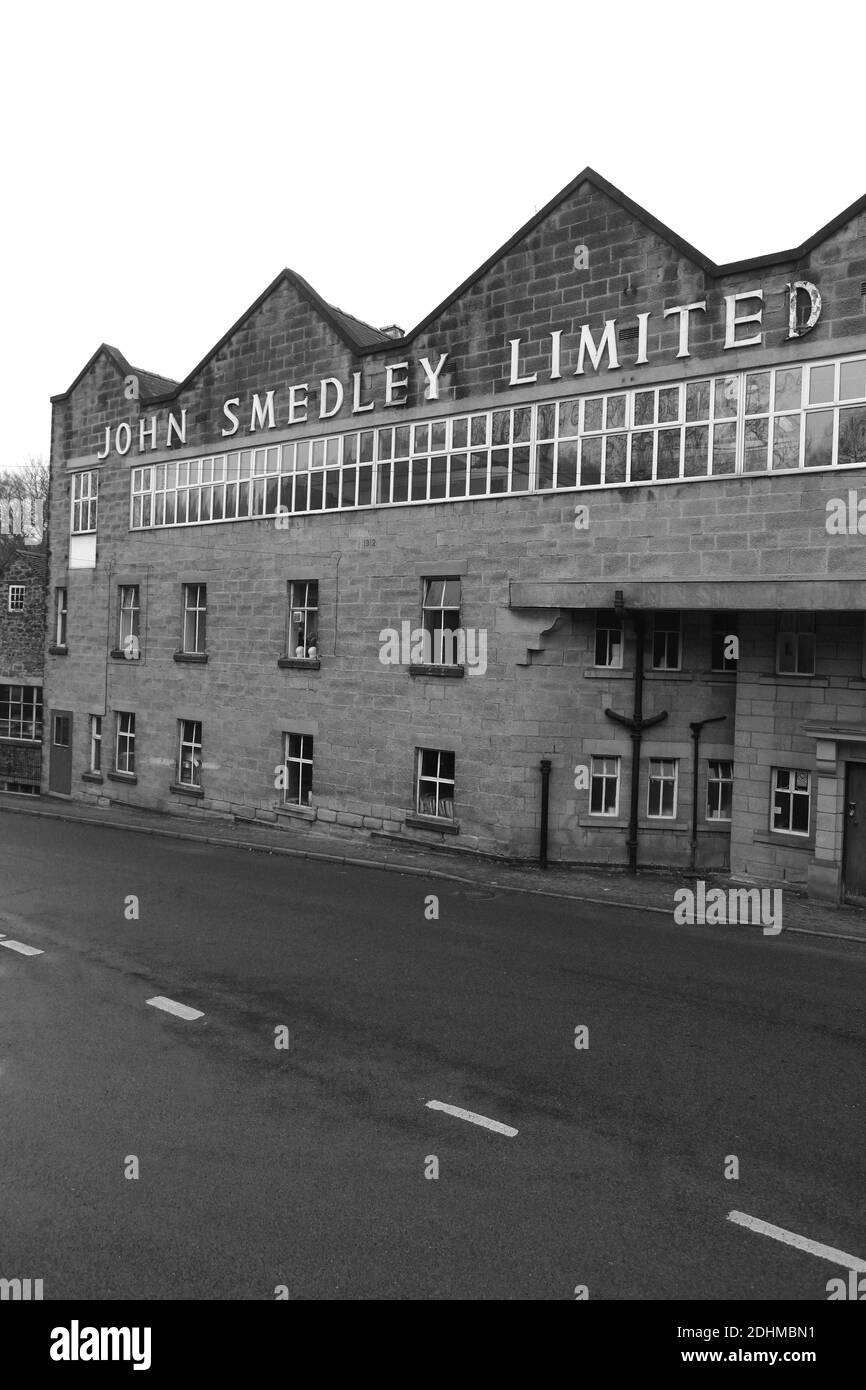 Großbritannien / Lea Bridge/ John Smedley Strickfabrik in Derbyshire. Stockfoto