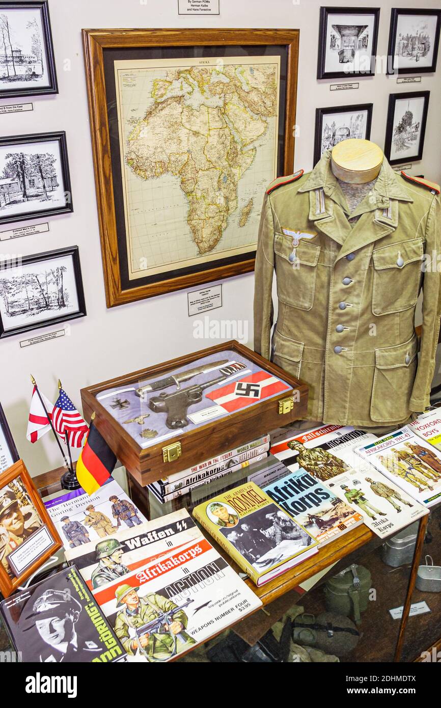 Alabama Aliceville Camp Aliceville Museum, Deutsches Kriegsgefangenenlager des Zweiten Weltkriegs zeigt Sammlung, Stockfoto