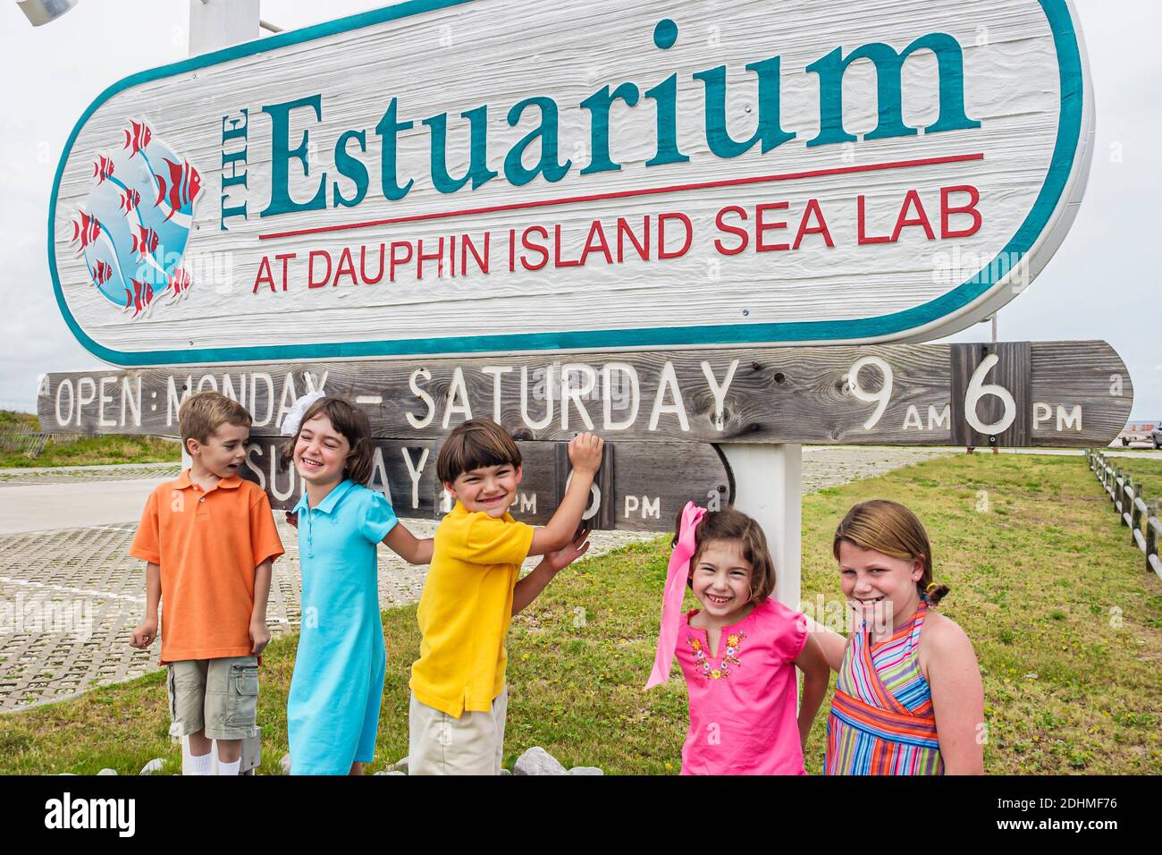 Dauphin island sea lab zeichen Fotos und Bildmaterial in hoher