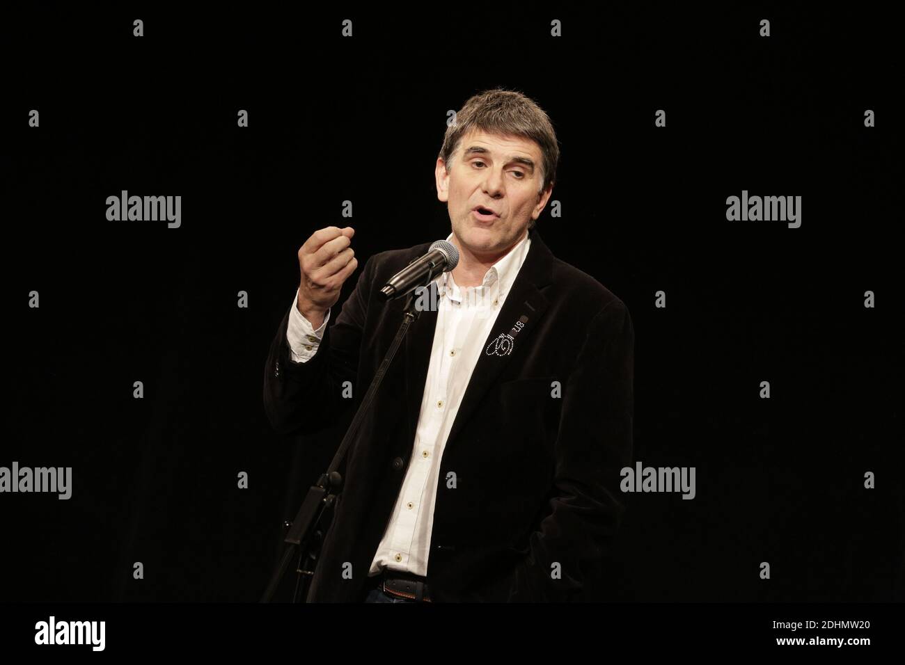 Tex assiste a la soiree Hommage a Laurent Violet au Theatre Les Feux de la Rampe a Paris, France le 10 janvier 2016. Foto von Jerome Domine/ABACAPRESS.COM Stockfoto