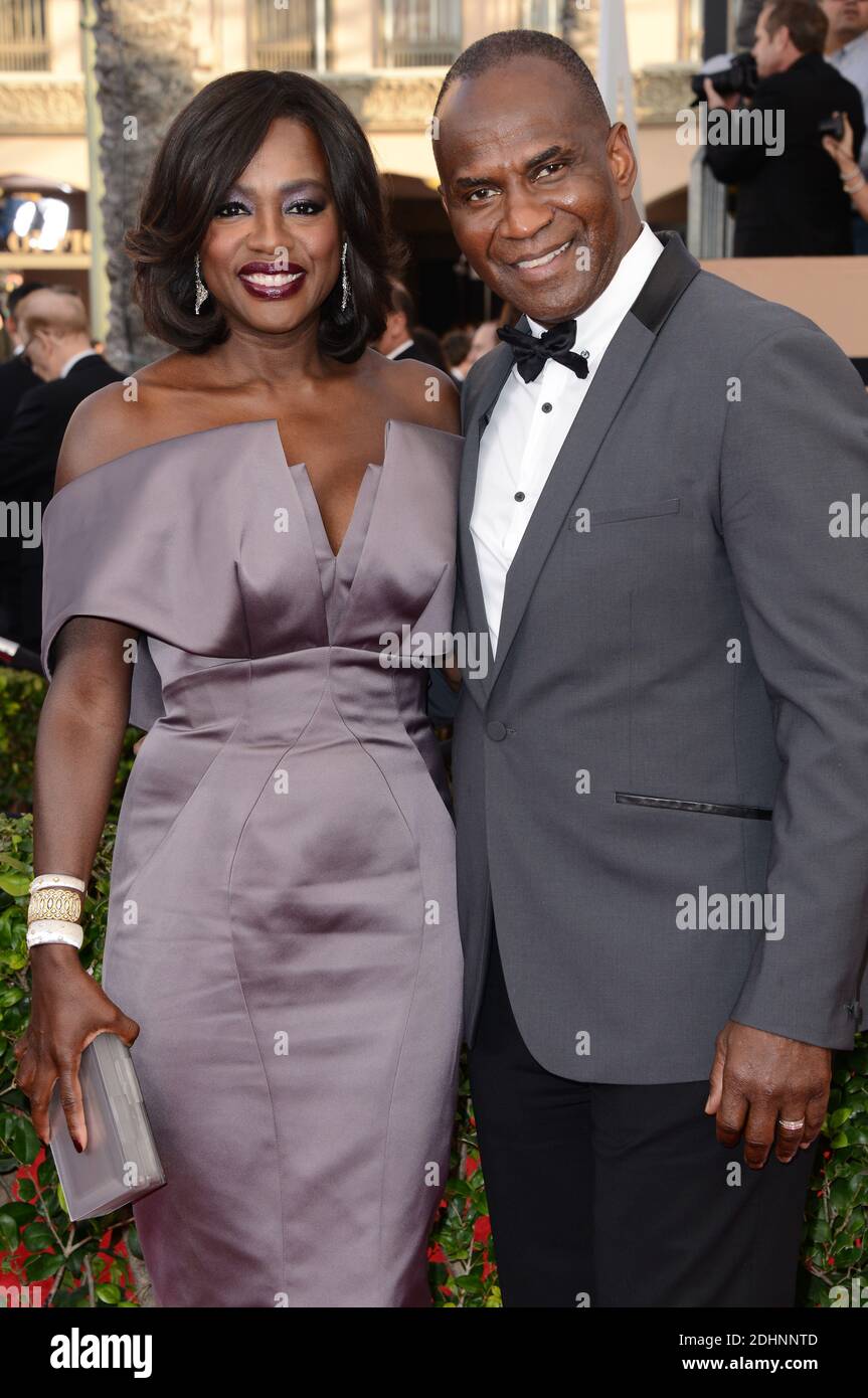 Viola Davis und Julius Tennon nehmen am 30. Januar 2016 an den 22. Annual Screen Actors Guild Awards im Shrine Auditorium in Los Angeles, CA, USA Teil. Foto von Lionel Hahn/ABACAPRESS.COM Stockfoto