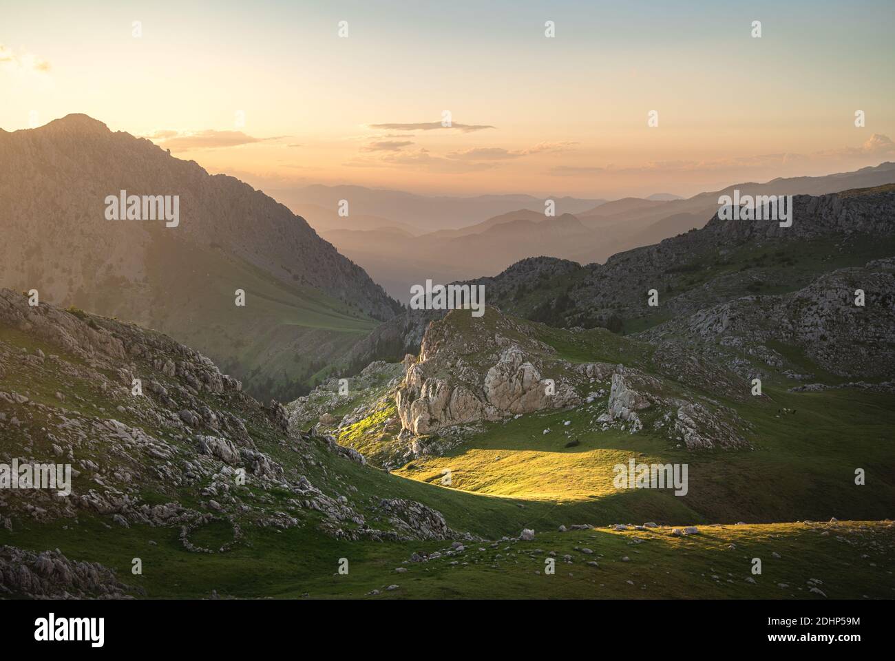 Mount Giona, der höchste Berg von Südgriechenland, Panoramablick auf