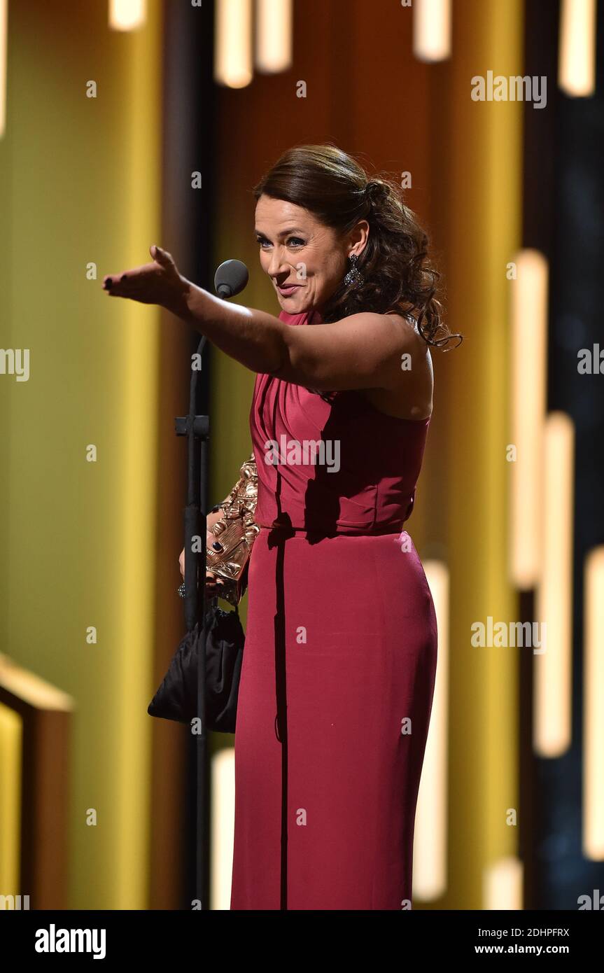 Die dänische Schauspielerin Sidse Babett Knudsen während der 41. Jährlichen Cesar Film Awards Zeremonie im Theater du Chatelet in Paris, Frankreich am 26. Februar 2016. Foto von Gouhier-Guibbaud-Wyters/ABACAPRESS.COM Stockfoto