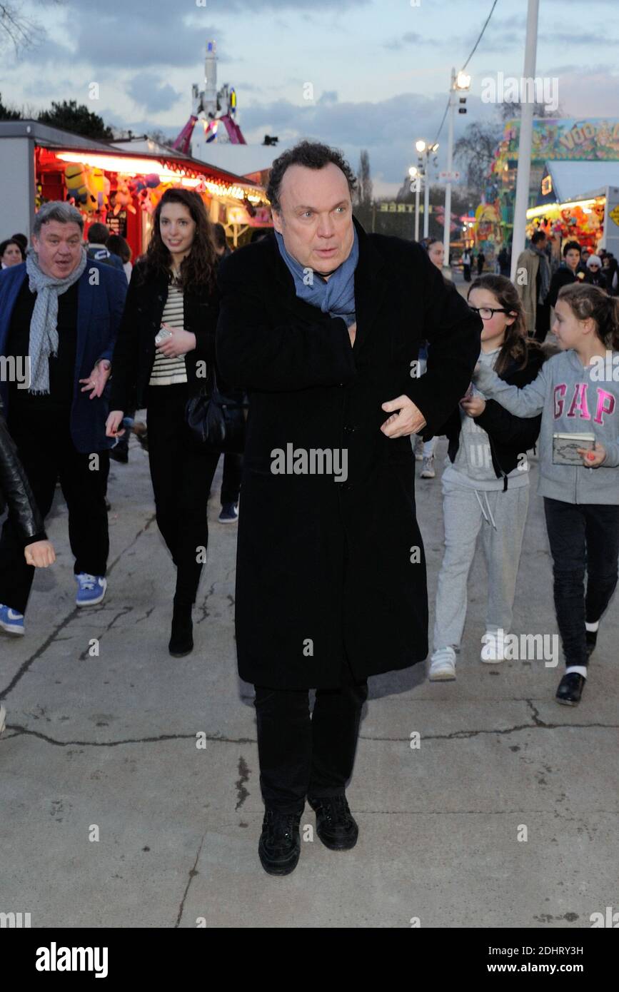 Julien Lepers bei der Eröffnung der jährlichen Foire du Trone Fun Messe 2016, in Paris, Frankreich am 25. März 2016. Foto von Alban Wyters/ABACAPRESS.COM Stockfoto