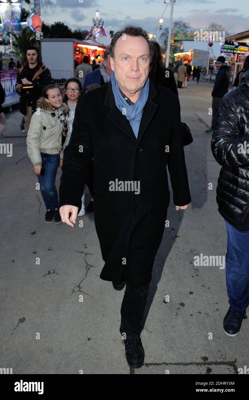 Julien Lepers bei der Eröffnung der jährlichen Foire du Trone Fun Messe 2016, in Paris, Frankreich am 25. März 2016. Foto von Alban Wyters/ABACAPRESS.COM Stockfoto