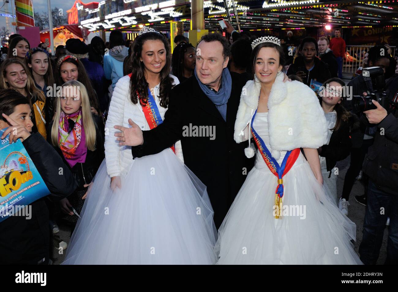 Julien Lepers bei der Eröffnung der jährlichen Foire du Trone Fun Messe 2016, in Paris, Frankreich am 25. März 2016. Foto von Alban Wyters/ABACAPRESS.COM Stockfoto