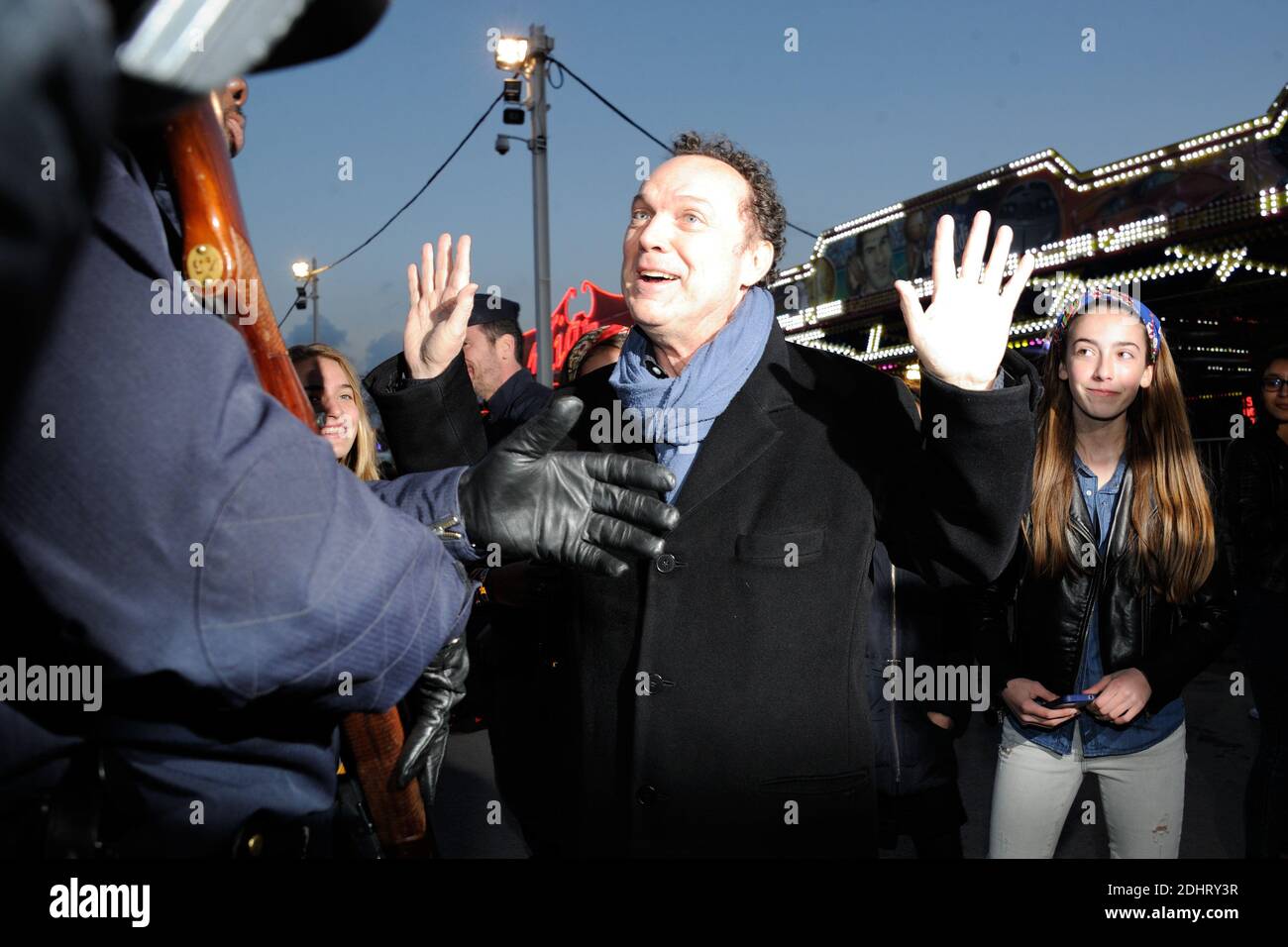 Julien Lepers bei der Eröffnung der jährlichen Foire du Trone Fun Messe 2016, in Paris, Frankreich am 25. März 2016. Foto von Alban Wyters/ABACAPRESS.COM Stockfoto