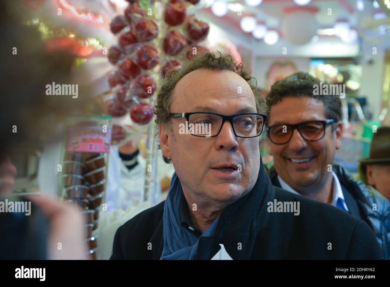 Julien Lepers bei der Eröffnung der jährlichen Foire du Trone Fun Messe 2016, in Paris, Frankreich am 25. März 2016. Foto von Francois Pauletto/ABACAPRESS.COM Stockfoto