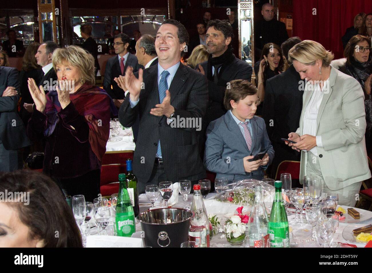 EXCLUSIF - Guillaume Galienne Gala des 70 ans de L'OPEJ la fondation Edmond de Rothschild au Cabaret Sauvage à Paris le 18 janvier 2016 Foto von Nasser Berzane/ABACAPRESS.COM Stockfoto