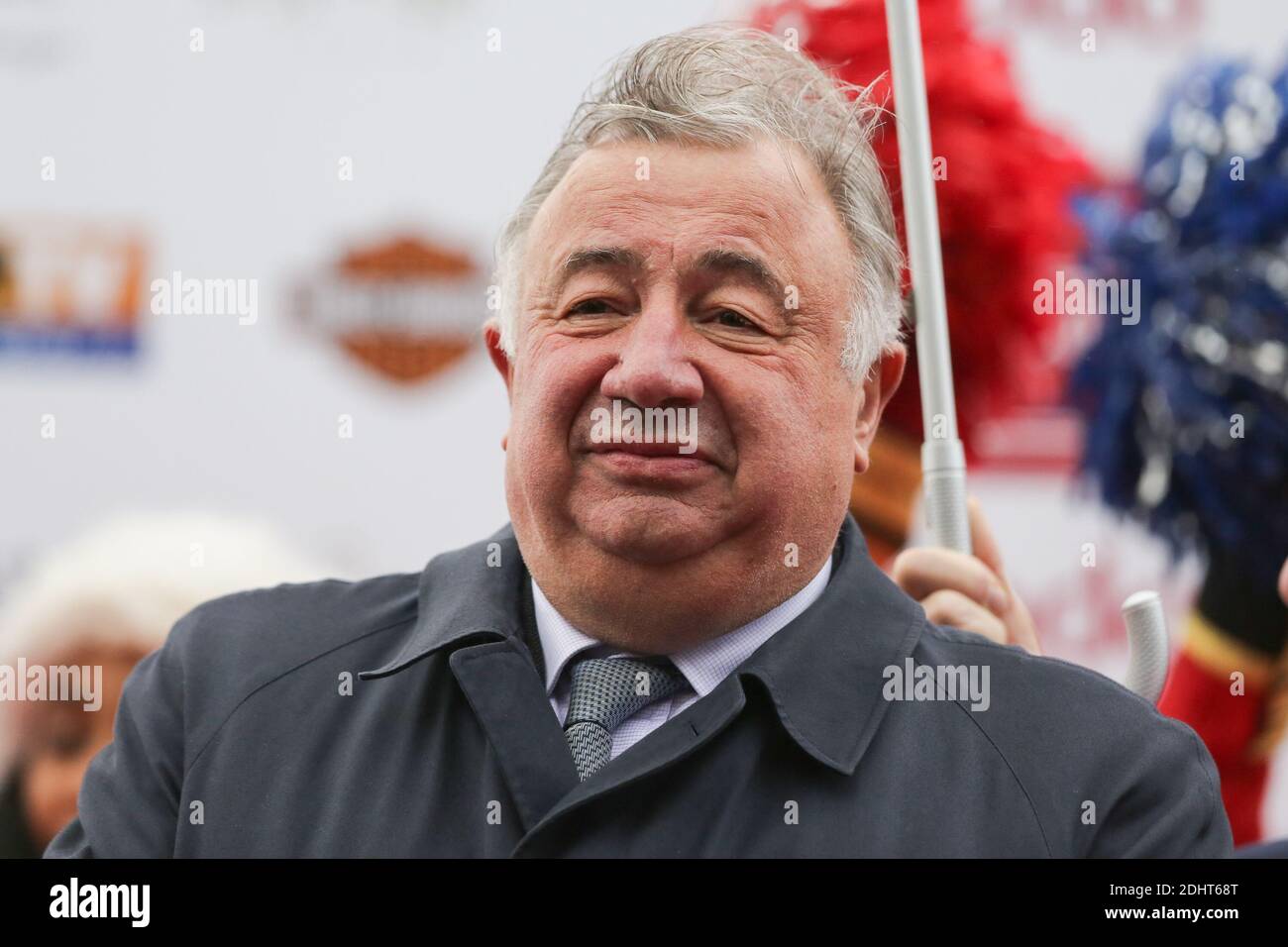 GERARD LARCHER - 95EME PRIX D'AMERIQUE OPODO A L'HIPPODROME DE VINCENNES Foto von Nasser Berzane/ABACAPRESS.COM Stockfoto