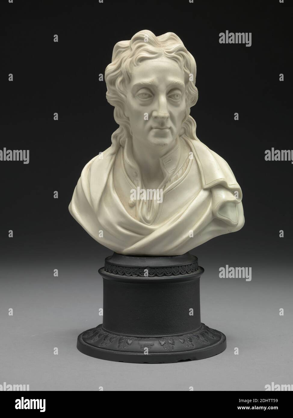 John Locke, unbekannter Künstler, achtzehnten Jahrhundert-neunzehnten Jahrhundert, nach möglicherweise nach einem Modell von John Cheere, 1709–1787, Briten, nach John Michael Rysbrack, 1694–1770, Flämisch, in Großbritannien tätig (ab 1720), zwischen 1790 und 1800, Gips (auf Metallbasis), insgesamt: 9 1/2 Zoll (24.1 cm), Mann, Porträt Stockfoto