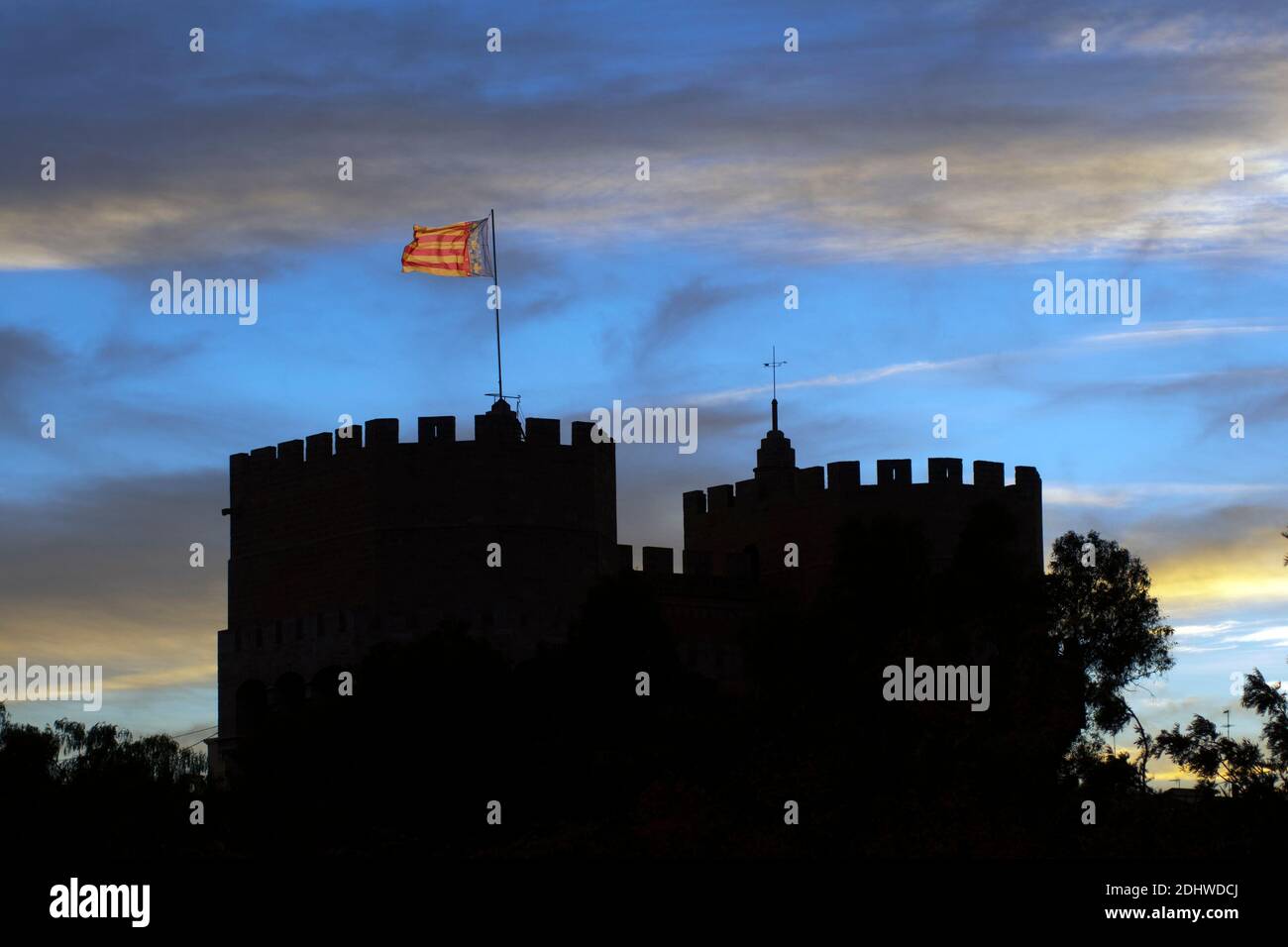 Torres de Serranos, Valencia, Spanien. Stockfoto