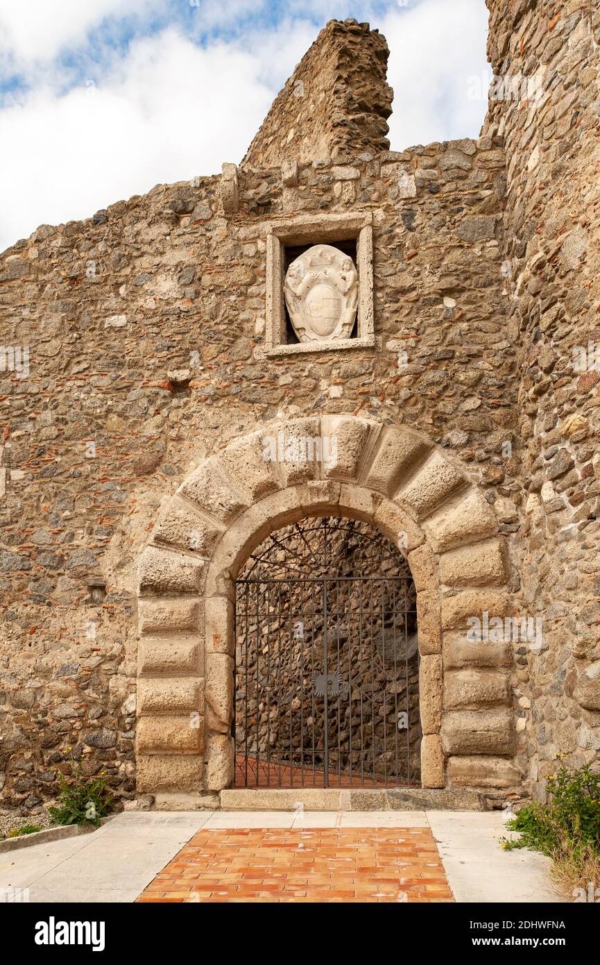 Italien Kalabrien - Squillace - das Schloss Stockfoto