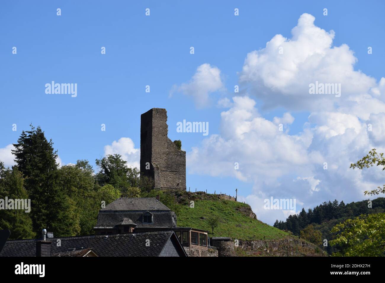Turmruine in Klotten, Coraidelstein Stockfoto