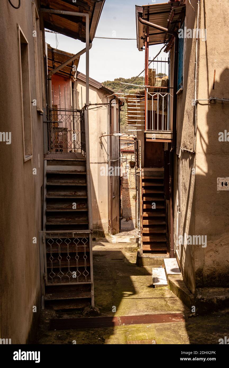 Italien Kalabrien - Gerocarne - das Dorf Stockfoto