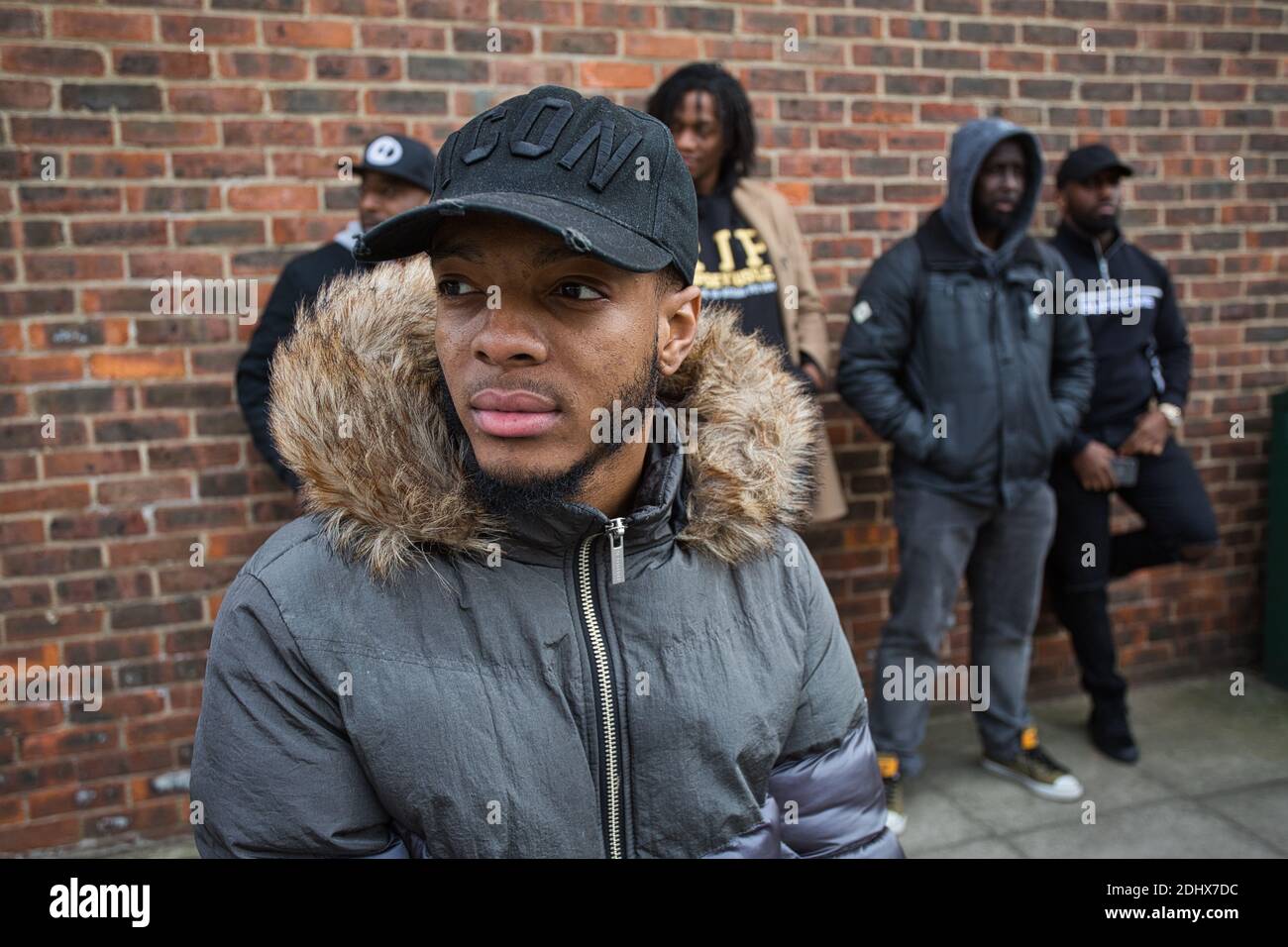 Großbritannien / England /London / der 22-jährige Rico wurde Opfer eines Messerverbrechens. Stockfoto